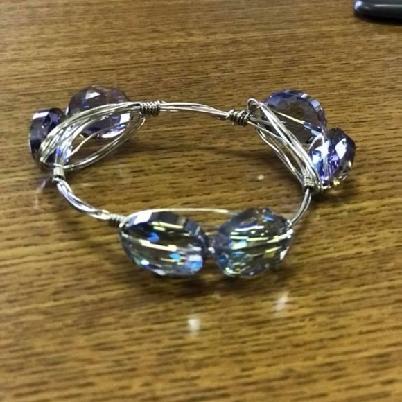 bourbon & boweties inspired wire wrapped bracelet - Picture 1 of 3